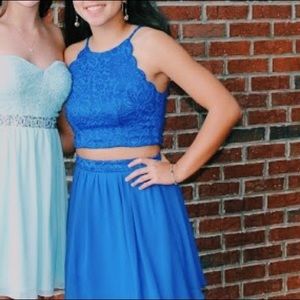 Two piece homecoming dress